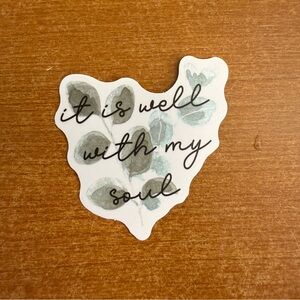 Inspirational Sticker with‎ Leaf Design